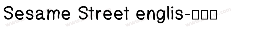 Sesame Street englis字体转换